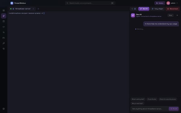 Thread Nimbus is now free: an SSH client that lets an AI help, without letting it loose